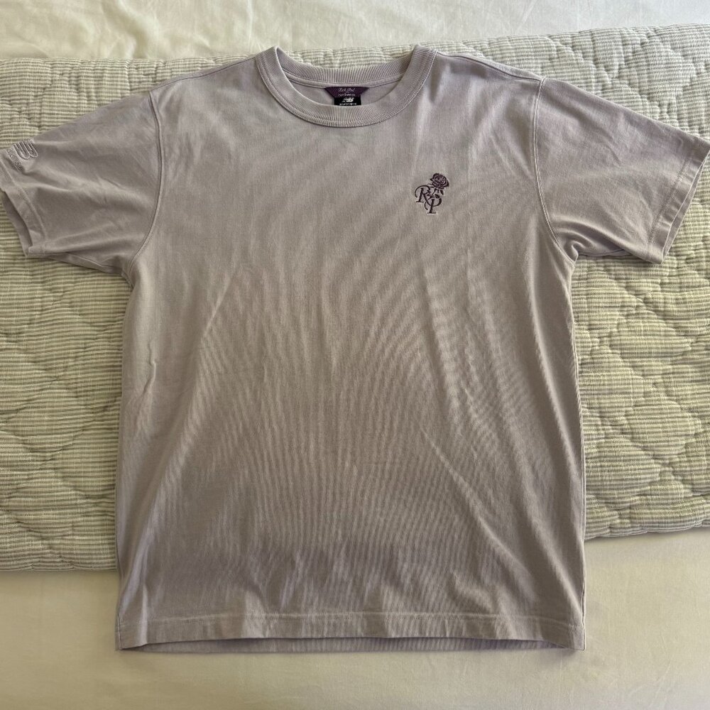 MEN'S M RICH PAUL X NEW BALANCE "FOREVER YOURS" T-SHIRT LAVENDER/PURPLE